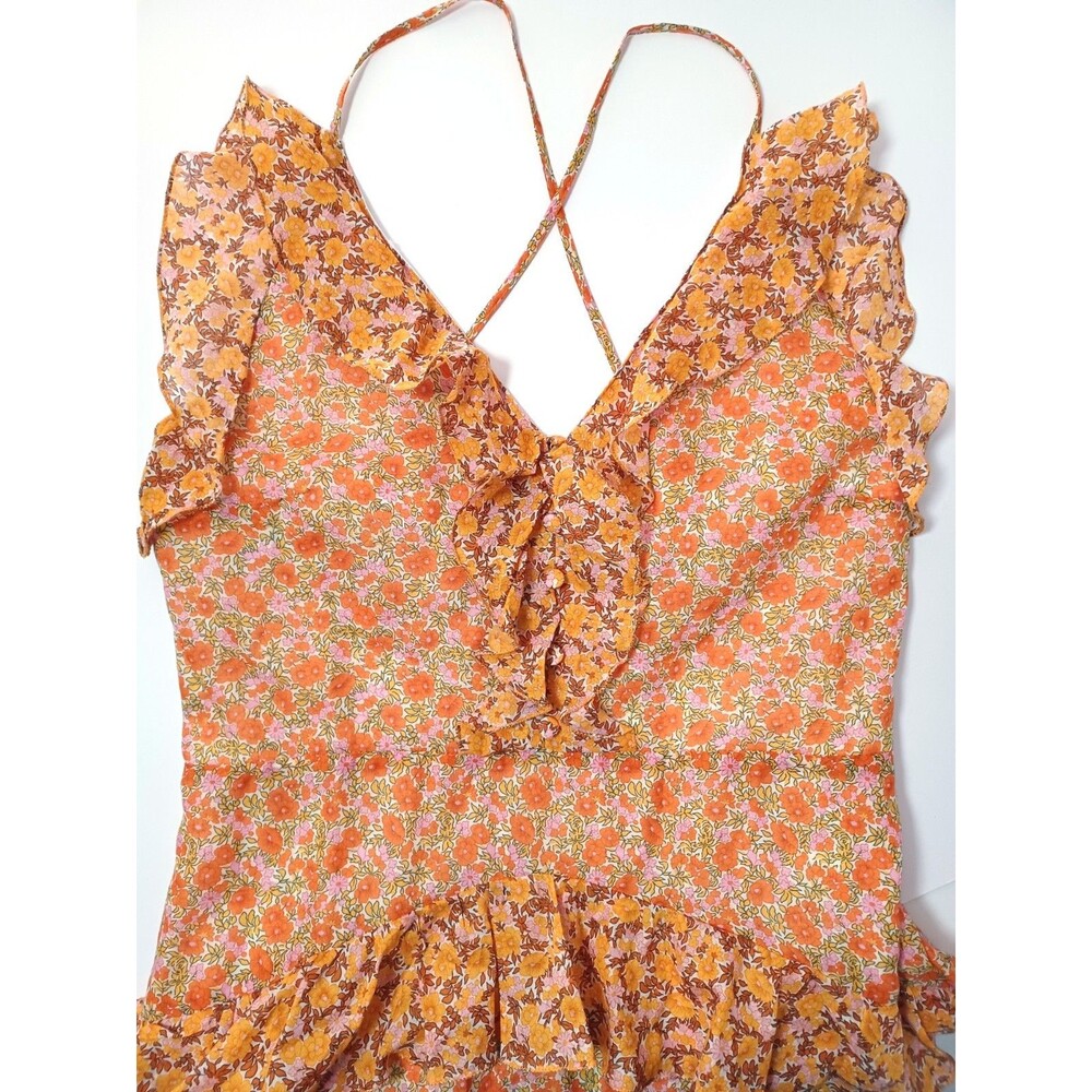 Maje Rissol Cotton Voile Maxi Dress Size XS Boho Fairy‎ Festival Western Cottage